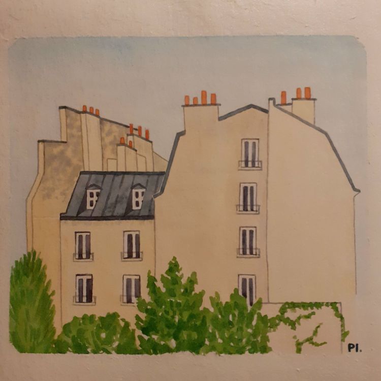 Toits de Paris aquarelle illustration pauline millet